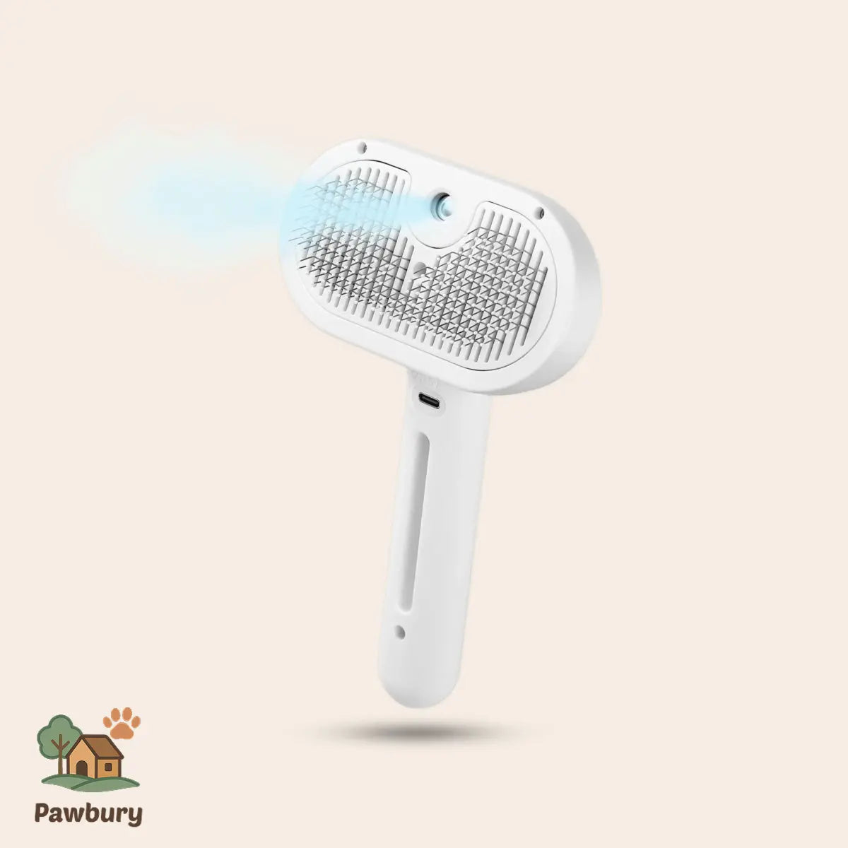 Pawbury's Steam Fur Brush - Moeiteloos een zachte, glanzende en gezonde vacht