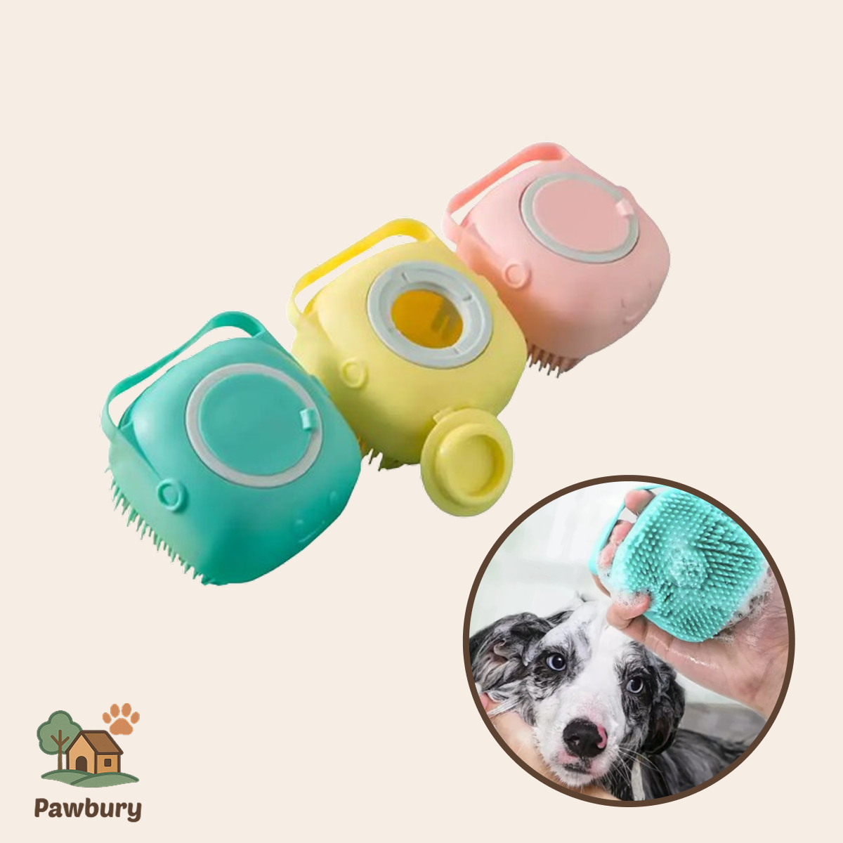 Pawbury's Foam Buddy - Comfortabel badplezier voor uw huisdier