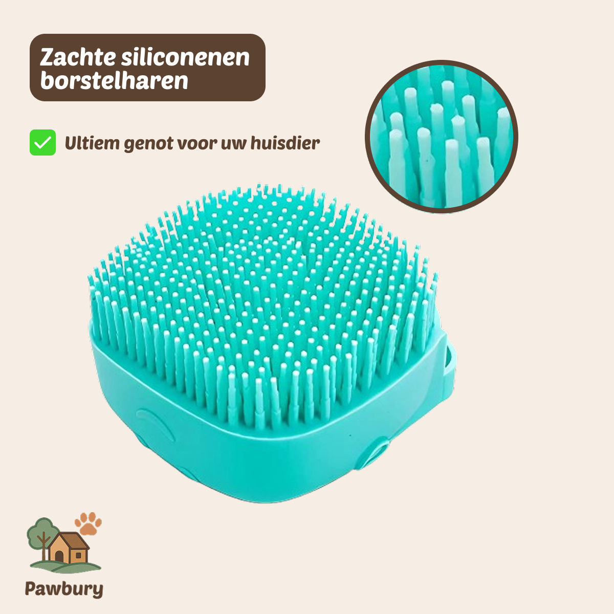 Pawbury's Foam Buddy - Comfortabel badplezier voor uw huisdier